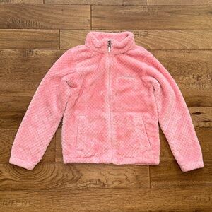 Columbia Sportswear Girls Fire Side Sherpa Full Zipper Pink Jacket - S (7/8)